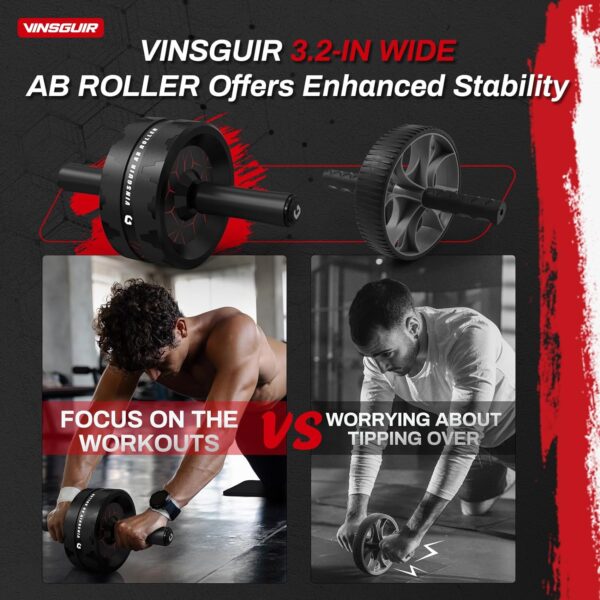 VINSGUIR Ab Roller Wheel, Abs & Core Workout Equipment for H...