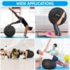 APEXUP Yoga & Pilates Ball - Anti Slip Heavy Duty Gym Ball f...