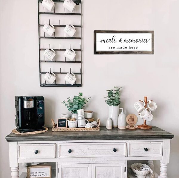 Dazingart Farmhouse Kitchen Wall Decor,Meals and Memories Ar...