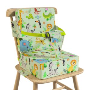 Booster Seat for Kitchen Chair with Backrest & 4 Adjustable ...