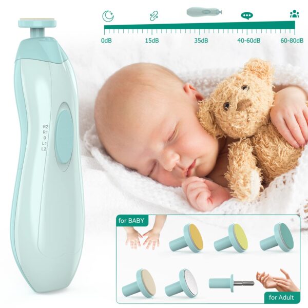 Baby Healthcare and Grooming Kit, 24 in 1 Baby Electric Nail...