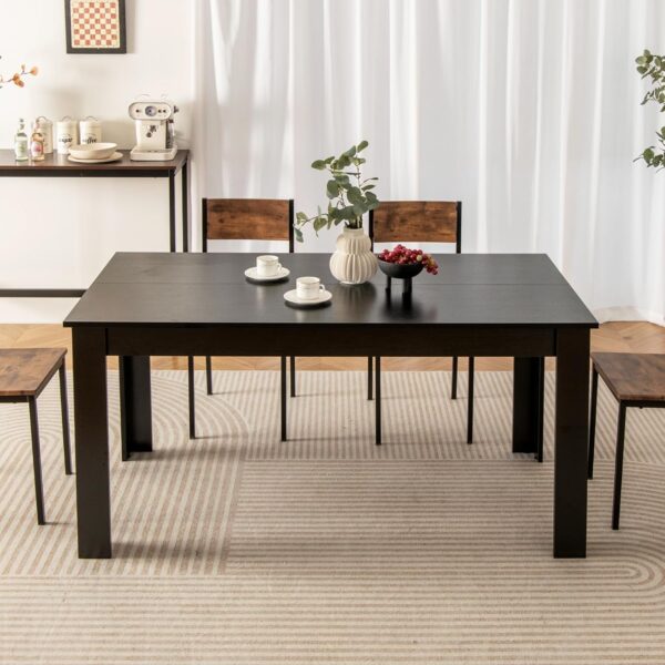 Giantex Dining Table for 6, Rectangular Kitchen Table with 3...