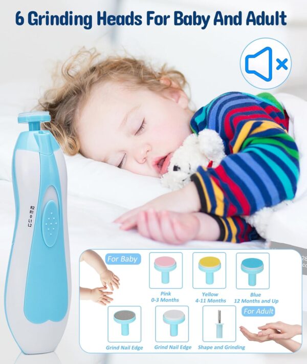 Baby Healthcare and Grooming Kit, Electric Safety Nail Trimm...
