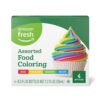 Amazon Fresh, Assorted Food Coloring, 1.2 Fl Oz (Pack of 4) ...