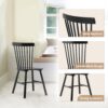 LUE BONA Dining Chairs Set of 4, Windsor Dining Chair, Spind...