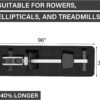 Rowing Machine Mat 96" x 30" with Storage Bag and Sports Tow...