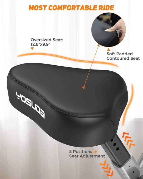 YOSUDA Folding Exercise Bike - Foldable Stationary Bike for ...