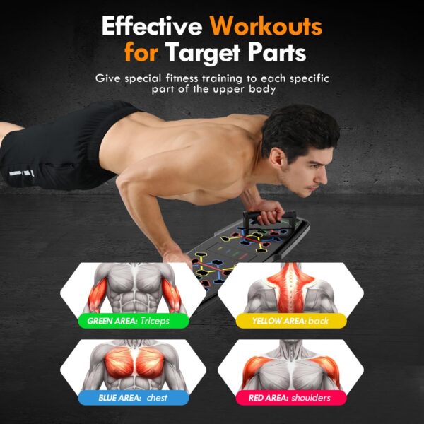 Push Up Board,Home Gym,Portable Exercise Equipment,Pilates B...
