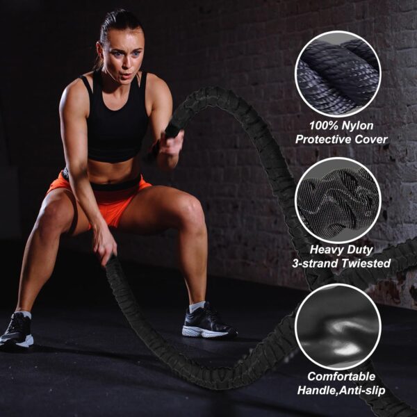 Battle Rope Battle Ropes for Exercise Workout Rope Exercise ...