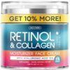 Retinol Cream for Face with Hyaluronic Acid, Anti Aging Wrin...