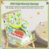 Booster Seat for Kitchen Chair with Backrest & 4 Adjustable ...