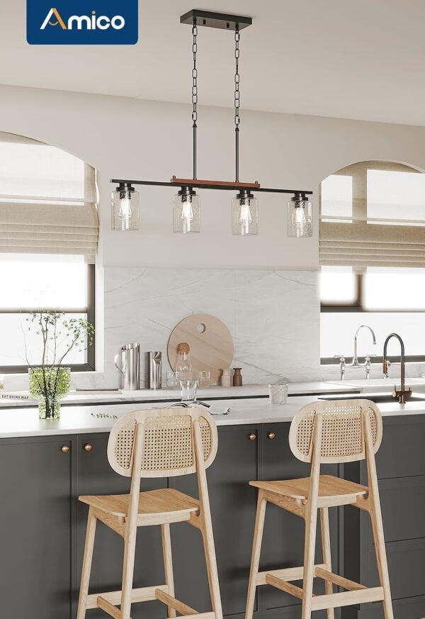 Amico Dining Room Light Fixture 4-Light Kitchen Island Light...