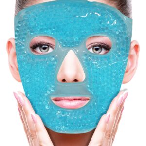 ZNÖCUETÖD Cold Face Eye Mask Ice Pack Reduce Facial Puff, Da...
