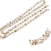 1 Yard Rhinestone Chain, AB Crystal Rhinestone Applique Bead...