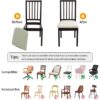 Waterproof Seat Cushion Covers 6 PCS, Stretch Jacquard Chair...
