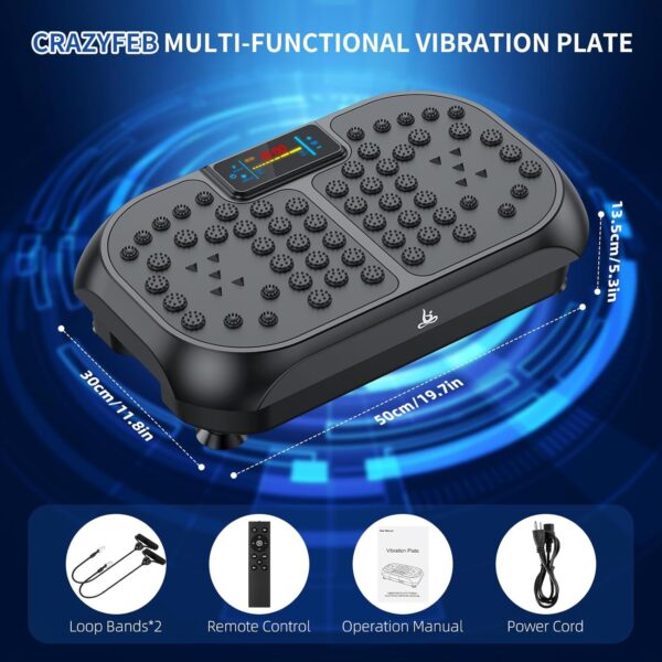 Vibration Plate Exercise Machine - CrazyFeb Vibration Plate ...