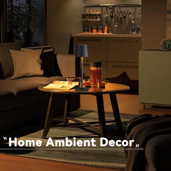 2 Pack Rechargeable Table Lamps,Cordless Lamp with 6000mAh B...