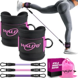 WALITO Ankle Resistance Bands with Cuffs, Exercise Bands for...