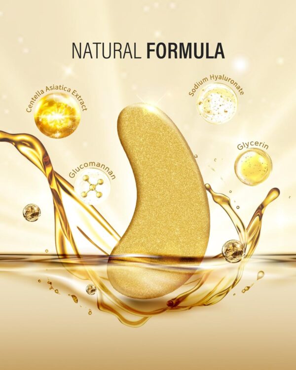 24k Gold Under Eye Patches (50 Pairs), eye mask, Collagen Sk...