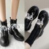 Pearl Bow Shoe Charms for Sneakers Clip on Bowknot Shoe Lace...