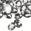 Gray Glass Rhinestones, 50Pcs Flat Back Rhinestones Bulk, 18...