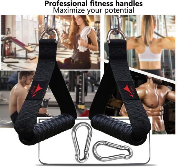 Heavy Duty Gym Exercise Handles Attachment for Cable Machine...