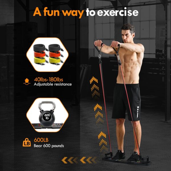 Push Up Board,Home Gym,Portable Exercise Equipment,Pilates B...