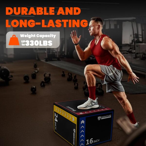 Plyo Box, 3-in-1 Foam Plyometric Jump Box, Box Jump for for ...