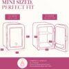 Paris Hilton Mini Refrigerator and Personal Beauty Fridge, M...