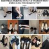 2 Pcs Satin Bow Shoe Clips Removable Solid Color Shoe Clips ...