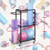 LIANTRAL Yoga Mat Storage Rack - Metal Gym Organizer for Yog...