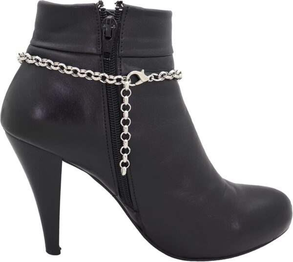 Women Western Fashion Anklet Boot Chains Silver Bling Bracel...