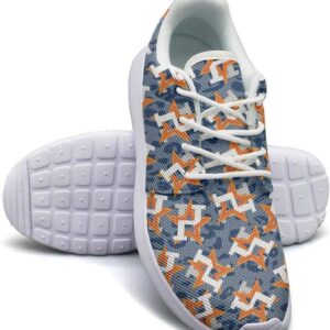 Camouflage Orange Star Baseball Girl Skateboard Casual Shoes...