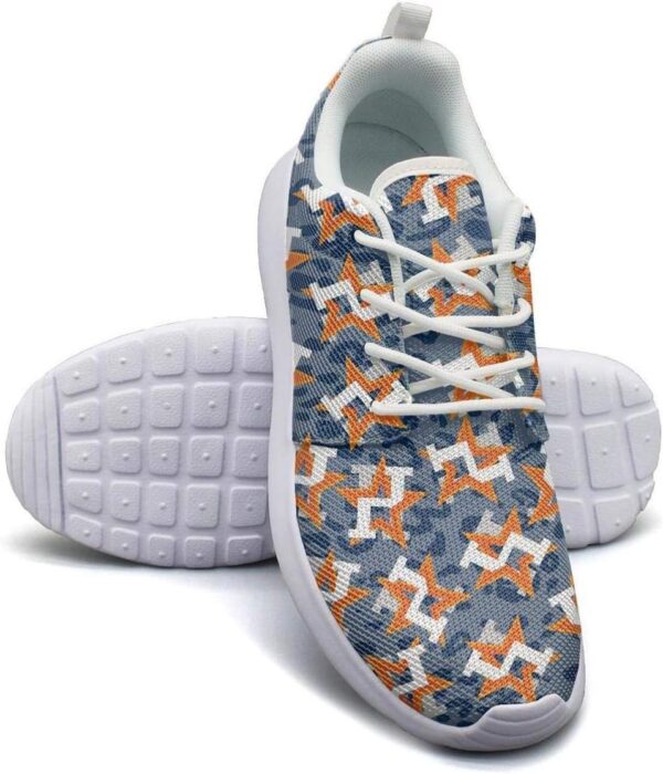 Camouflage Orange Star Baseball Girl Skateboard Casual Shoes...