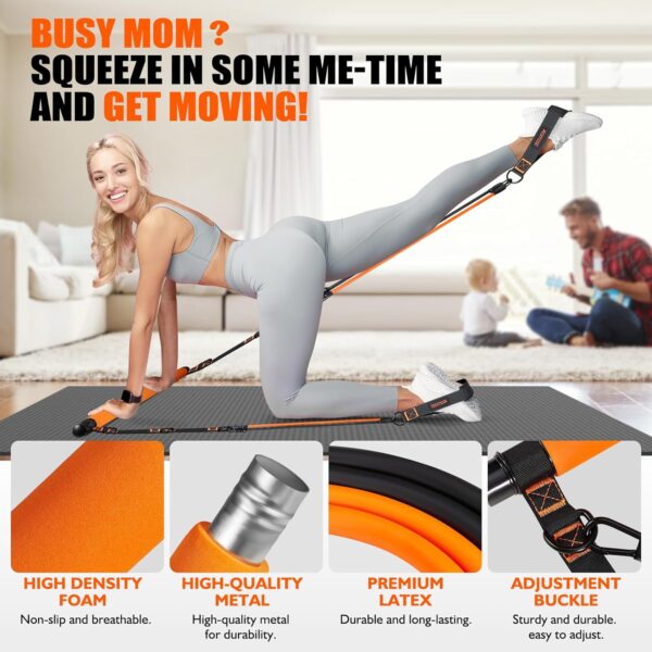 Pilates Bar Kit with Resistance Bands, Pilates Equipment, Mu...