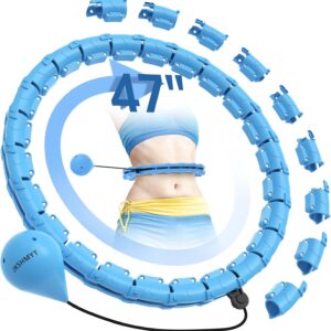 JKSHMYT Weighted Hula Circle Hoops for Adults Weight Loss, I...