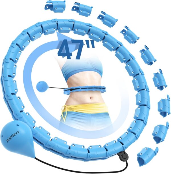 JKSHMYT Weighted Hula Circle Hoops for Adults Weight Loss, I...