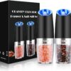 Sweet Alice Gravity Electric Pepper and Salt Grinder Set, Ad...