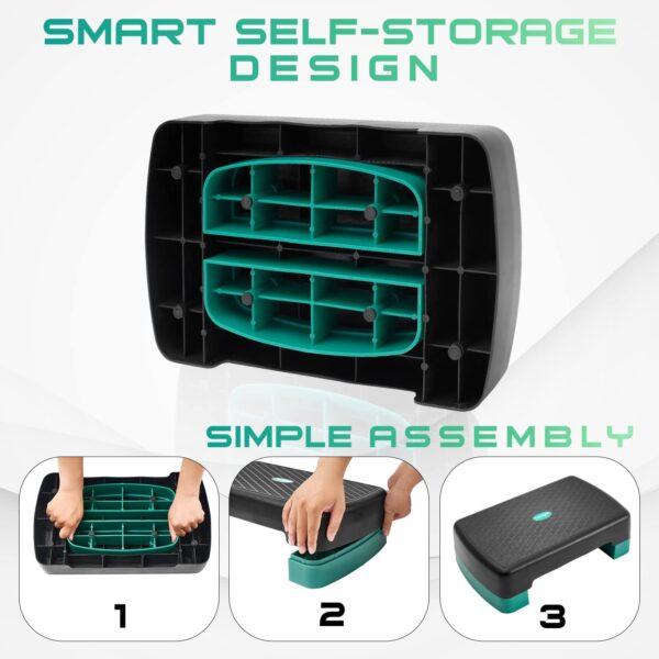 Yes4All 18.9" Aerobic Exercise Step Platform with 2 Risers, ...