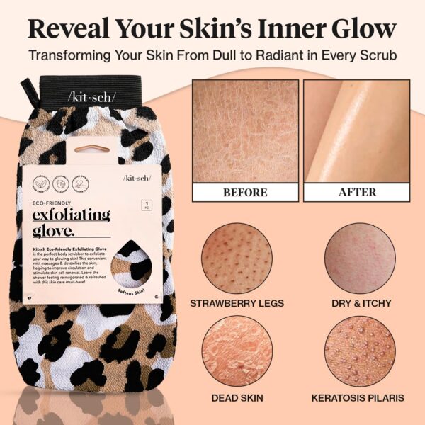 Kitsch Exfoliating Glove – Korean Exfoliating Mitt & Deep Ex...