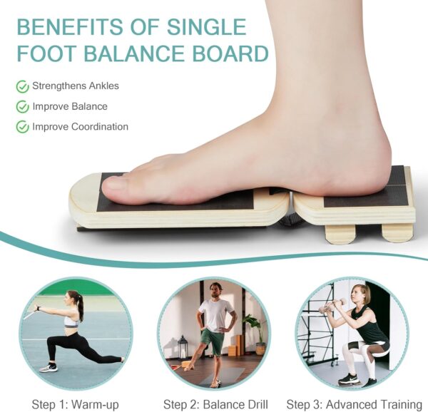Ankle Foot Strengthener, Sprain Exerciser, Single Leg Balanc...