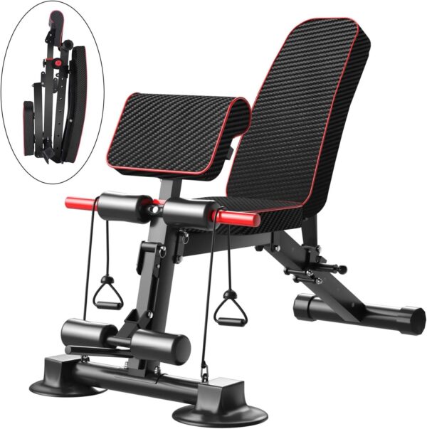 Adjustable Weight Bench - Utility workout Benches for Exerci...