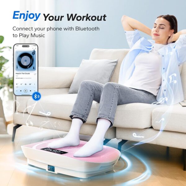 MERACH Vibration Plate Exercise Machine, Whole Body Workout ...