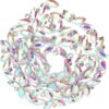 1 Yard Rhinestone Chain, AB Crystal Rhinestone Applique Bead...