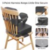 Toddler Booster Seat for Kitchen Chair, 2-in-1 Dining Table ...