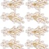Pearl Rhinestones Embellishments Flower Rhinestone Charms fo...
