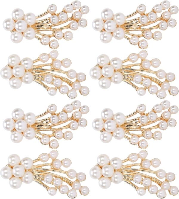 Pearl Rhinestones Embellishments Flower Rhinestone Charms fo...