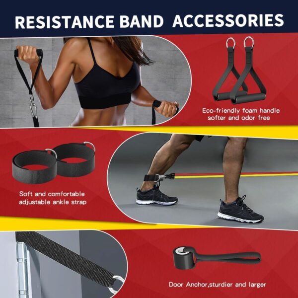 WHATAFIT Resistance Bands, Exercise Bands，Resistance Bands f...