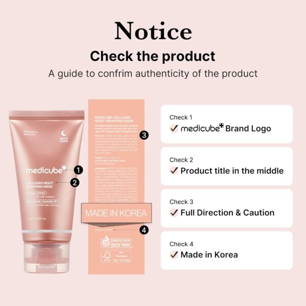 medicube Collagen Overnight Wrapping Peel Off Facial Mask Pa...