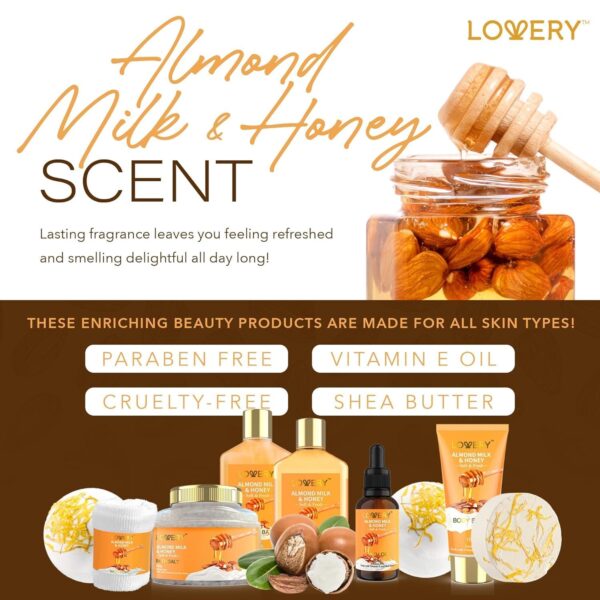 Gifts for Women Gift Basket for Women - 10 Pc Almond Milk & ...